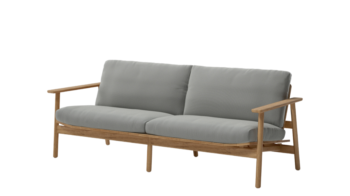 Living Riva 3-Seater Outdoor Sofa | 25L Seat Cushion