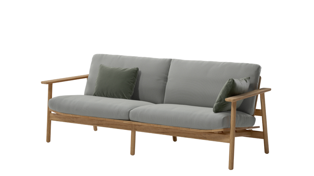 Living Riva 3-Seater Outdoor Sofa | 25L Seat Cushion