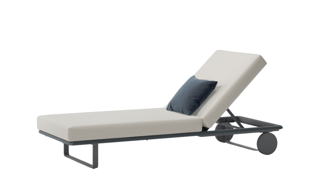 Tumbona Bitta | Pie de aluminio 02C | Cuerda Z02