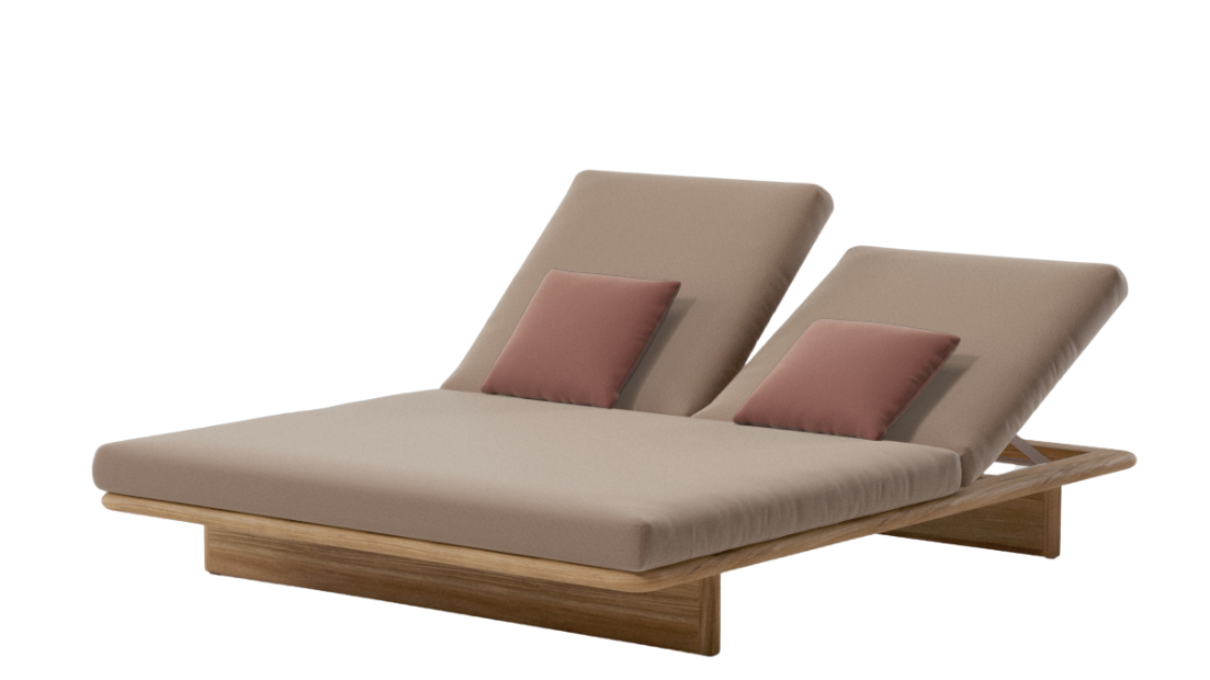 Tumbona doble para exterior Mesh | 14L Desert Rose Terrain Elements