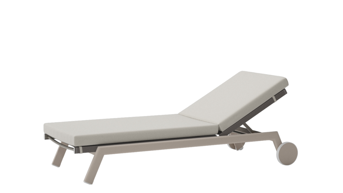 Molo Lounger with Wheels | Frame 05C | Urchin Parallels 547