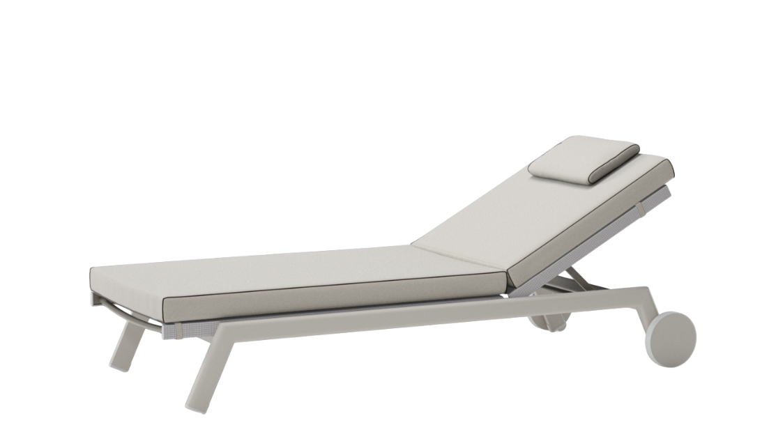Tumbona Molo con ruedas | Estructura 04C | 564 Padina Parallels