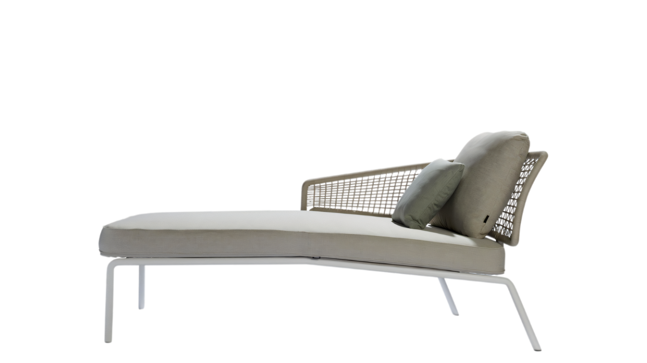 CTR Meridienne outdoor sun lounger with armrest on the right