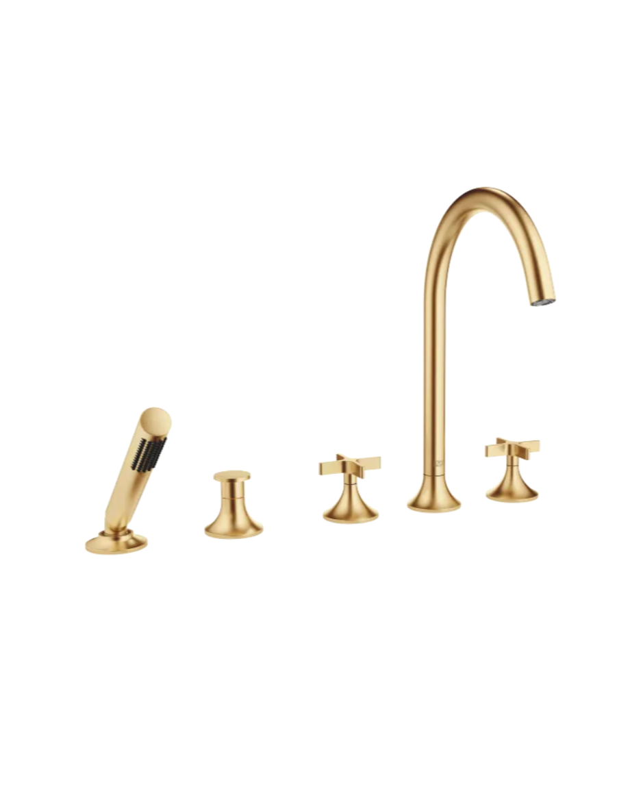 Grifo de bañera de cinco orificios para borde con inversor VAIA