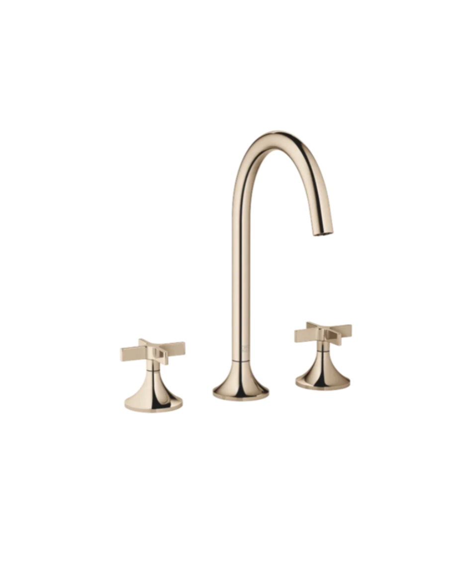 Grifo de lavabo con batería americana y válvula automática VAIA