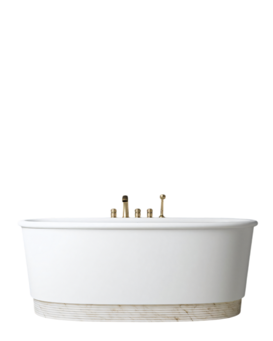 Holiday White Tec Plus freestanding bathtub