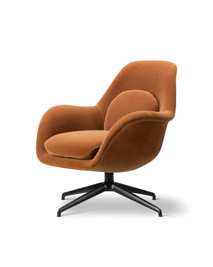 Petit Swoon Lounge Chair with Metal Base