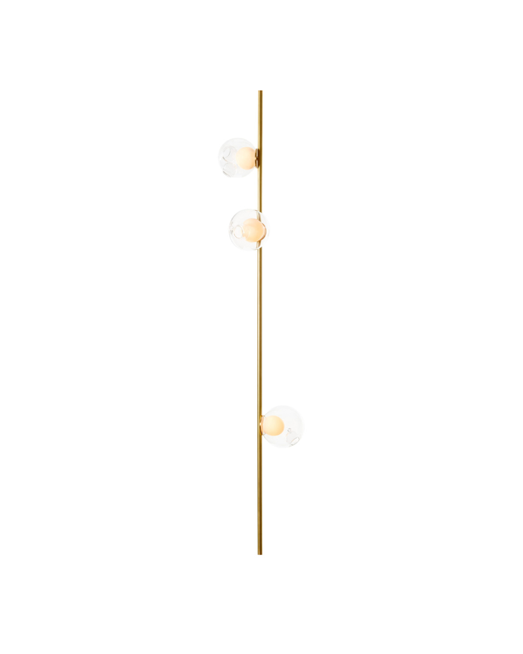 Ceiling Lamp 28.3 Ceiling Long Clear | Brass Stem