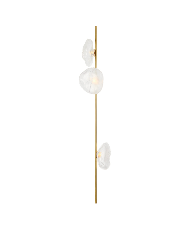 73.3 Stem Ceiling Long Clear | Brass Stem Ceiling Lamp