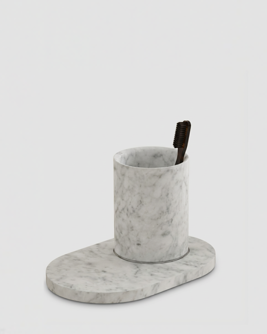 AGAPE MARBLE TRAY AND GLASS