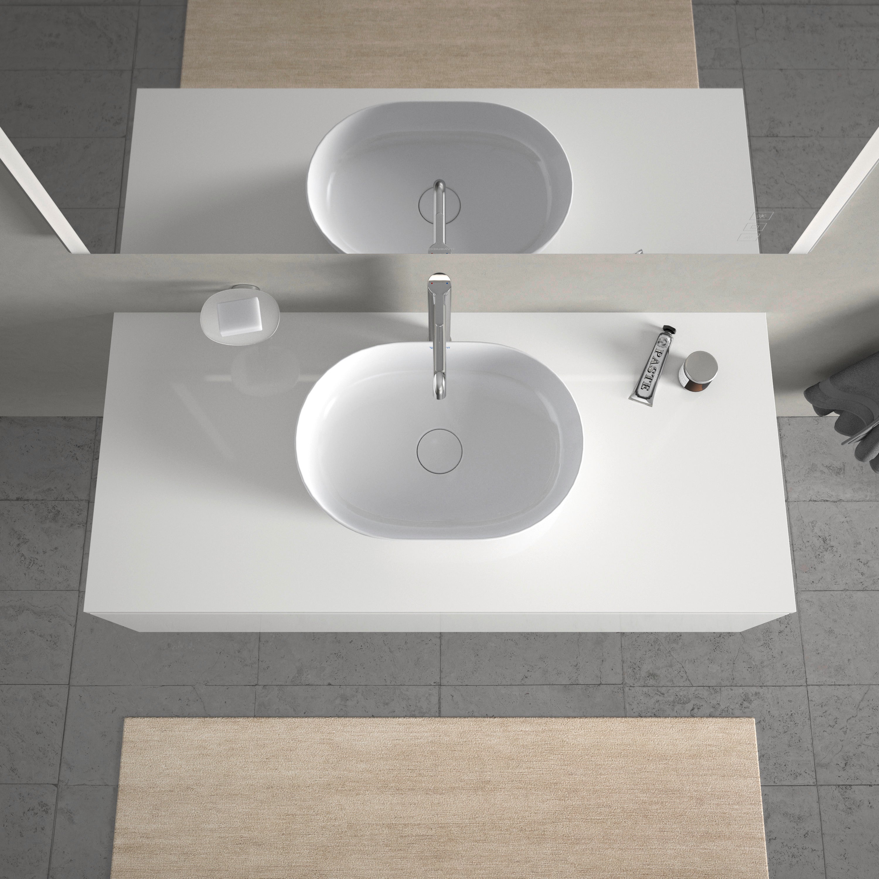Luv 600 mm countertop washbasin