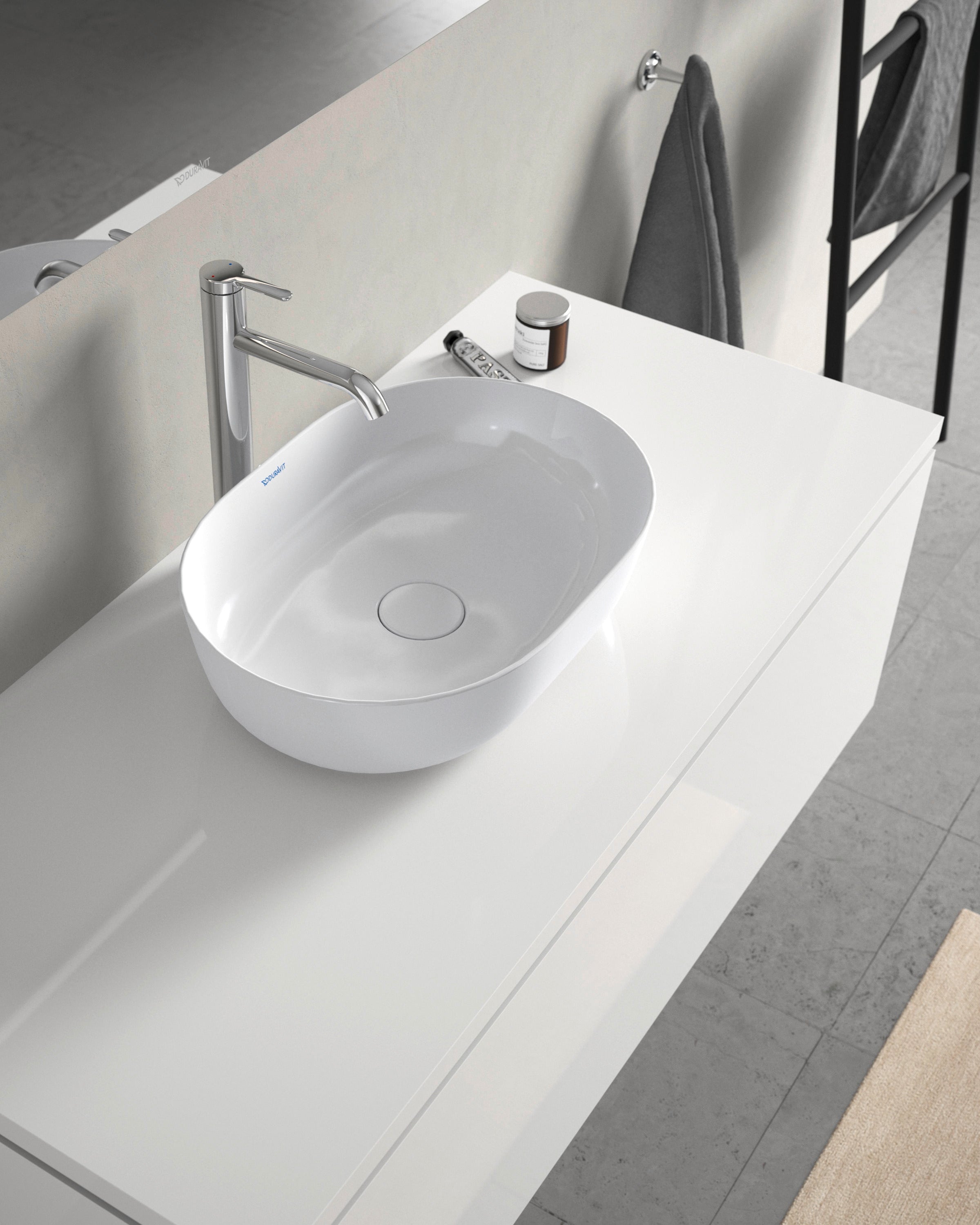Luv 600 mm countertop washbasin