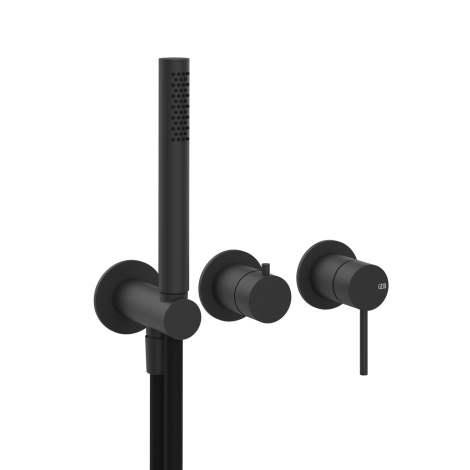 Single-lever shower mixer tap with two-way diverter | Gessi 316 Flessa Collection