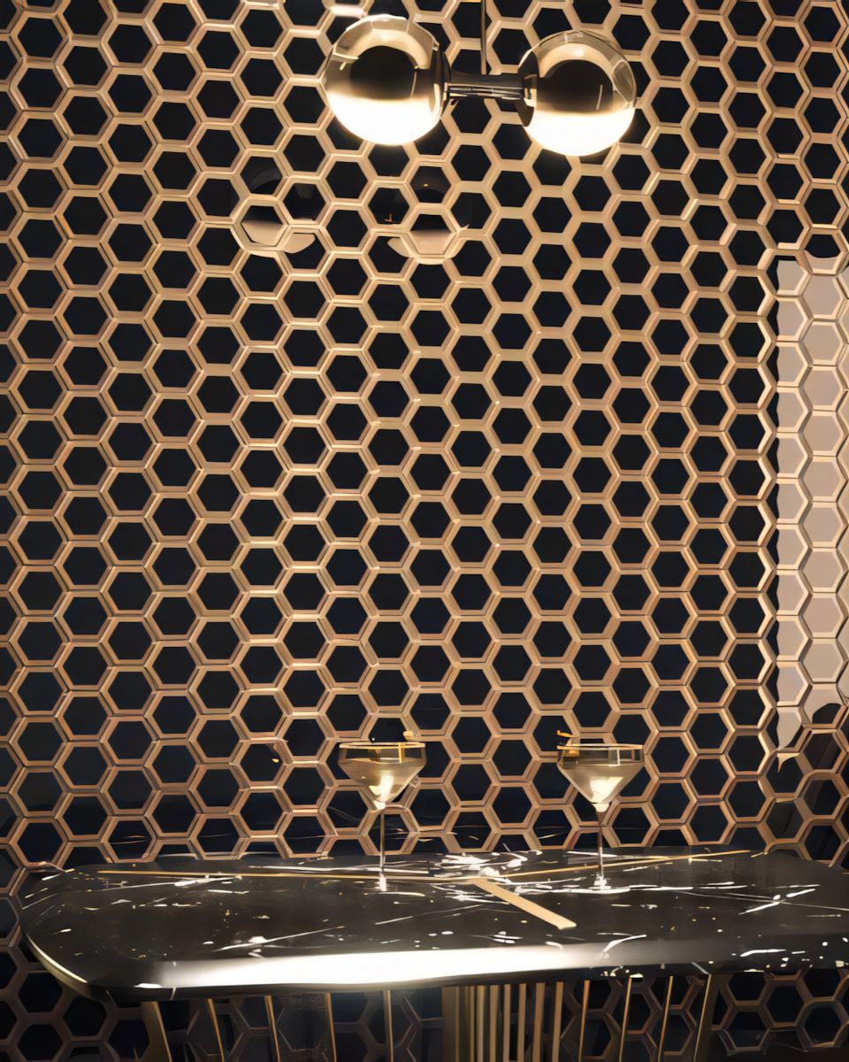Bel Air collection glass panel effect cladding