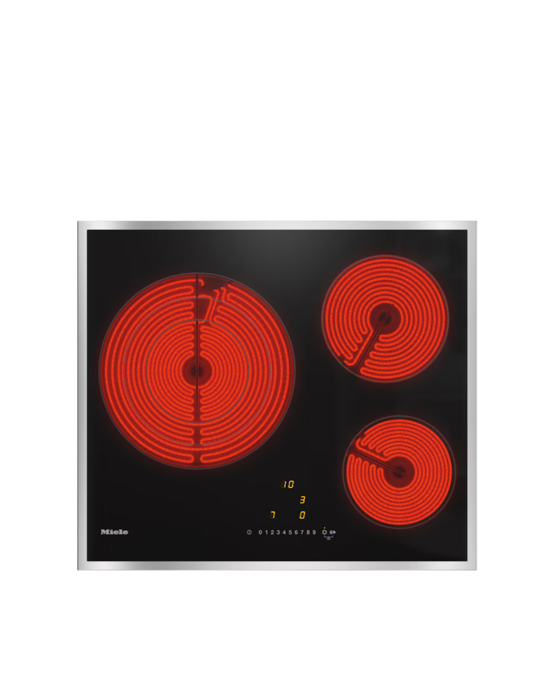 60 cm Black ceramic hob without profiles