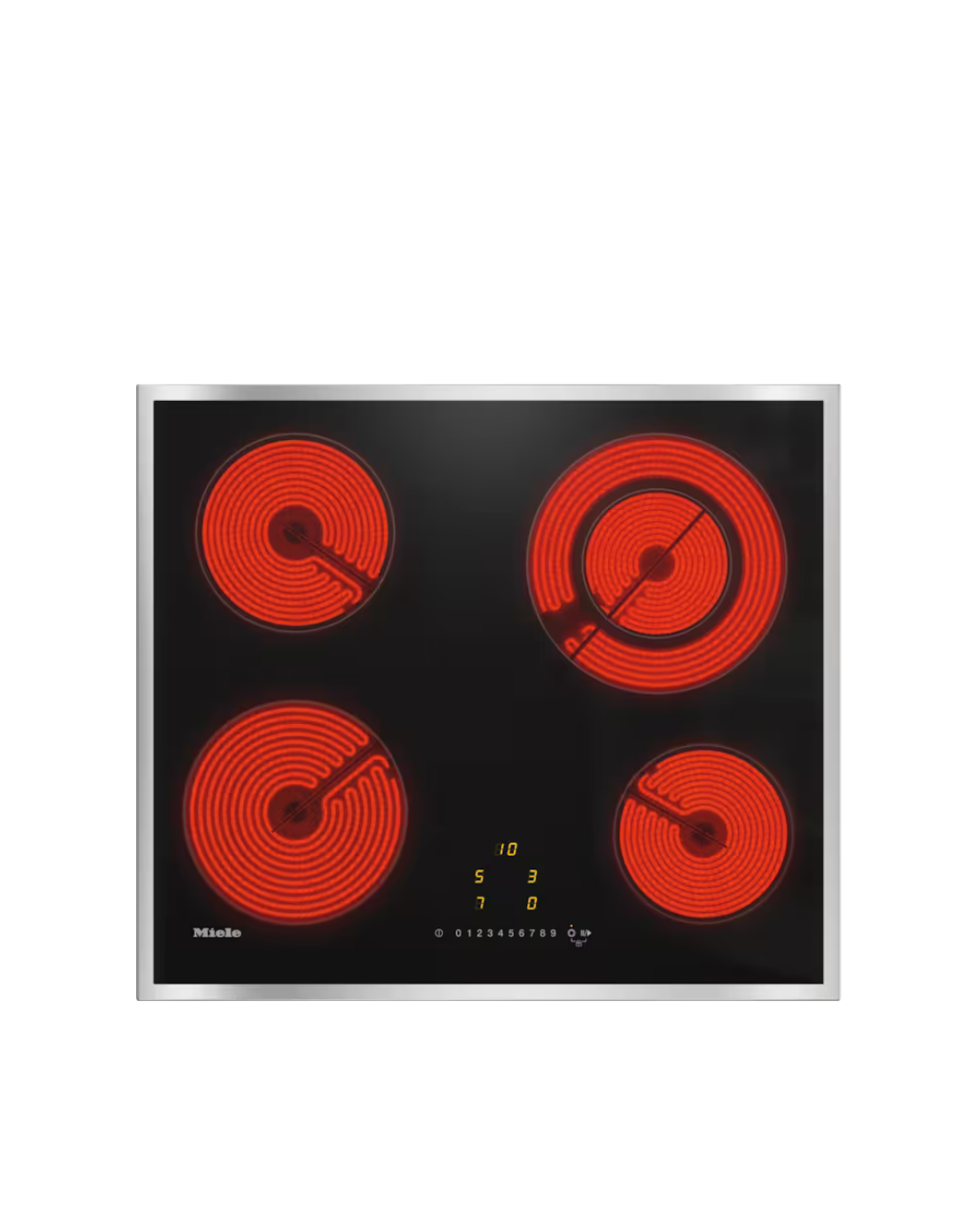 60 cm Black ceramic hob without profiles