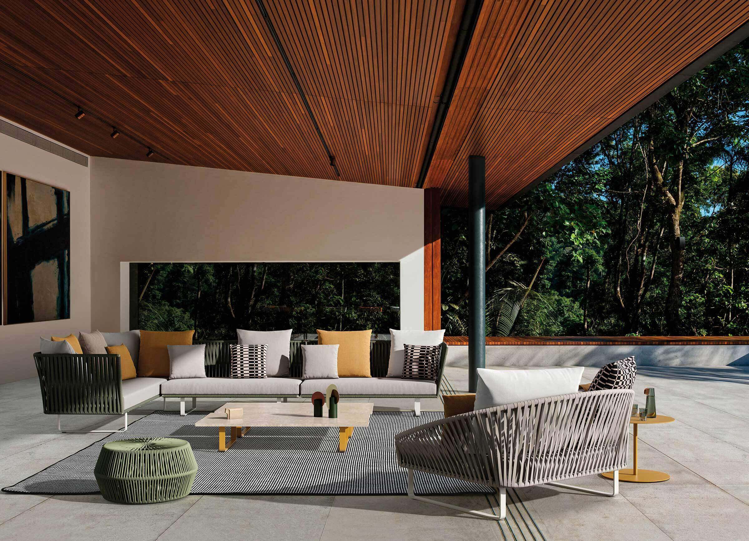 Daybed Bitta Bela Rope | Pie de aluminio 01C | Cuerda Z01