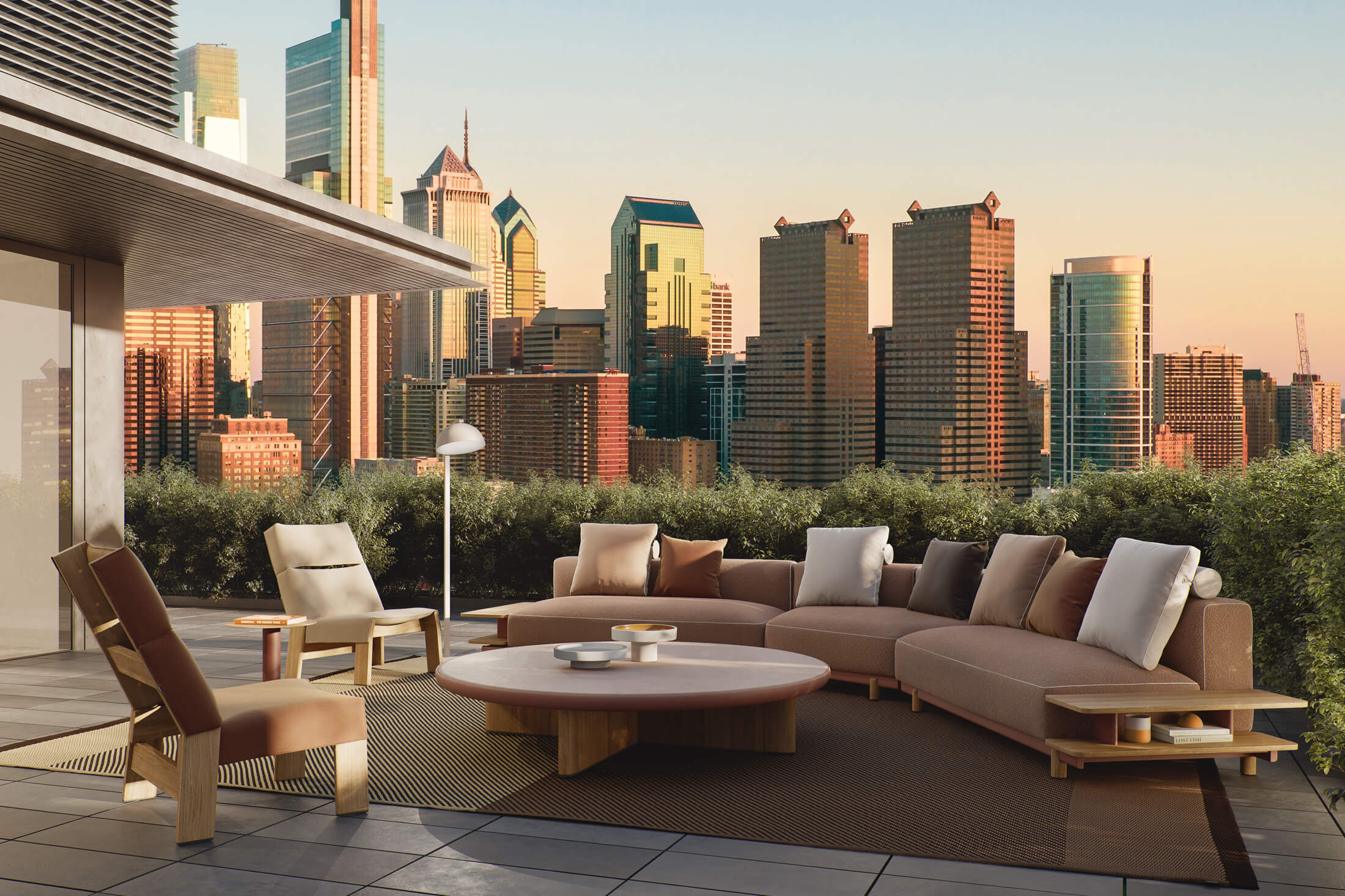 Molo 3-Seater Right Corner Sofa | Frame 01C | Teak Leg L01