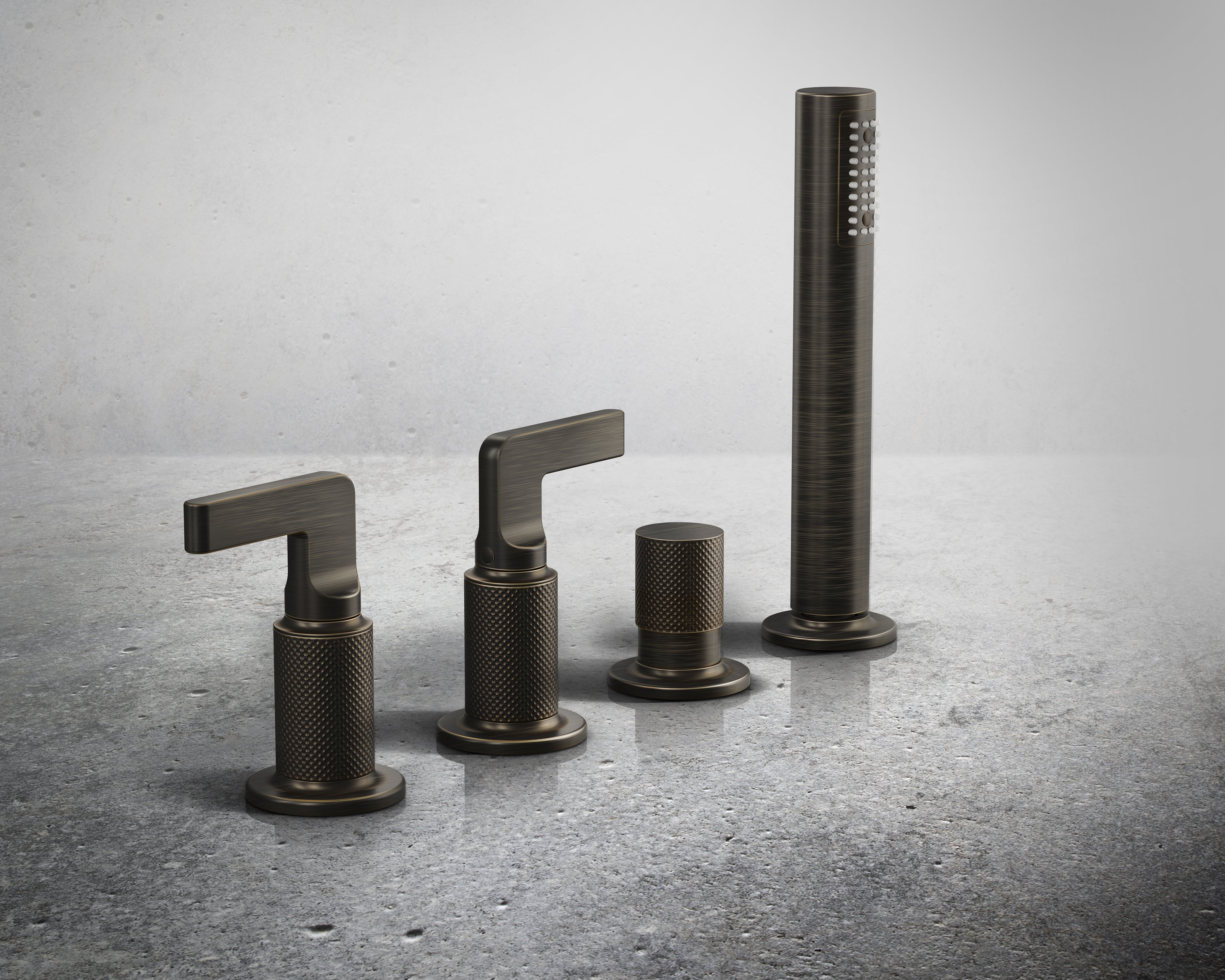 Single-lever bathtub faucet with diverter | Inciso Collection