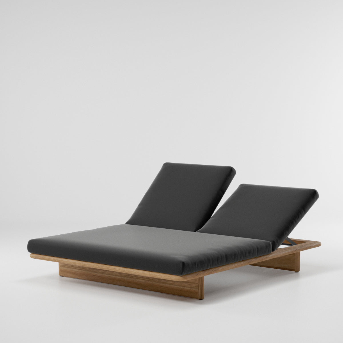 Mesh Double Outdoor Lounger | 01L Charcoal Terrain Elements