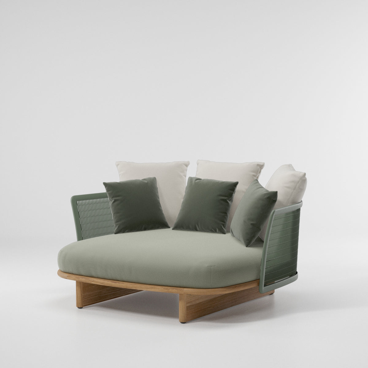 Mesh Daybed | 28C Frame | T01 Teak Legs