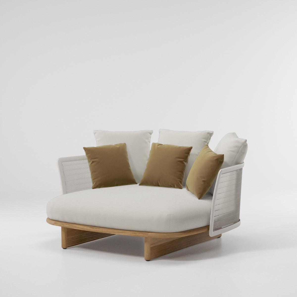 Mesh Daybed | 04C Frame | T01 Teak Leg