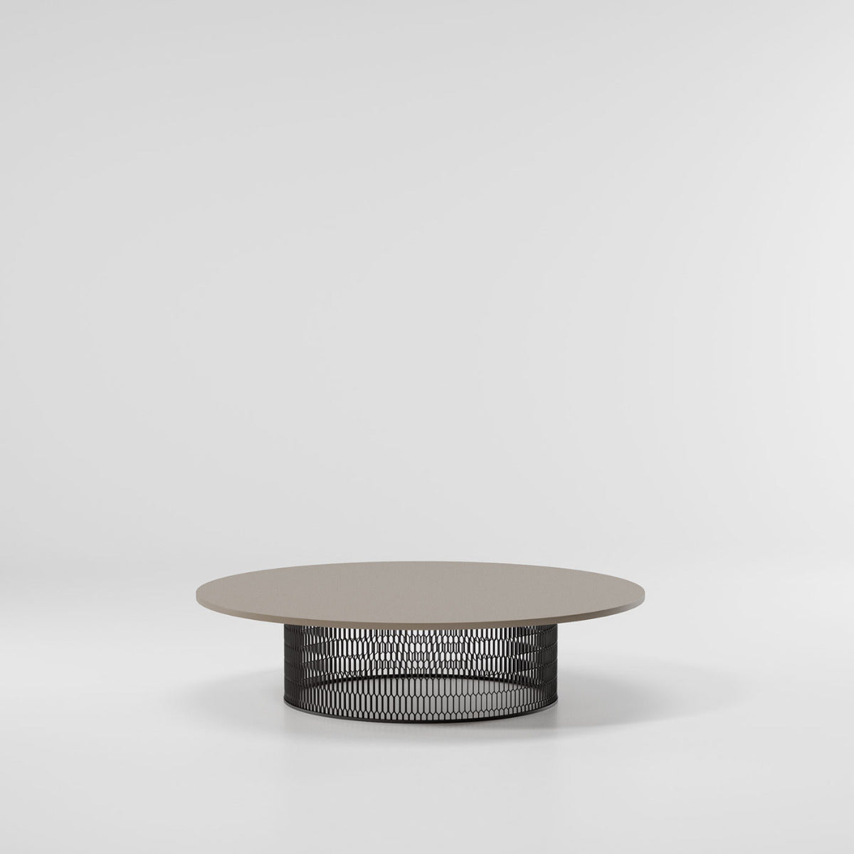 Mesa de centro Mesh D135 | Superficie aluminio 06C | Base 01C