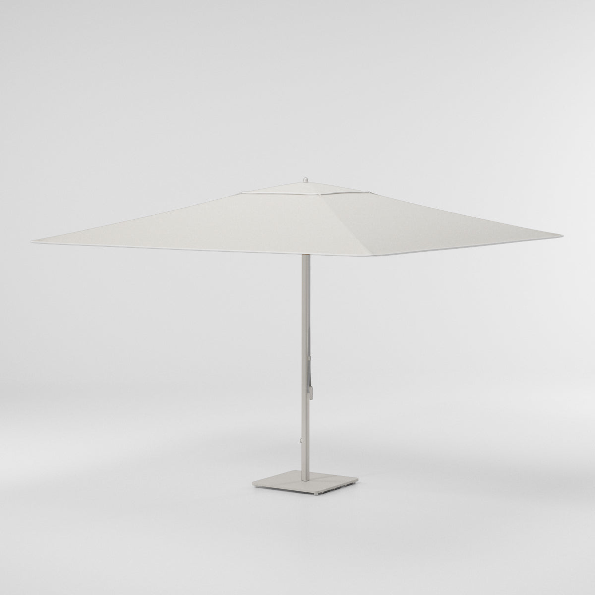 Meteo parasol telescópico L 330 × 330 Aluminium | Base de ruedas