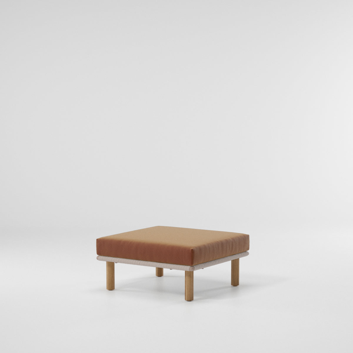 Taburete Bitta L | Pie de teca N00 | Cuerda Z06