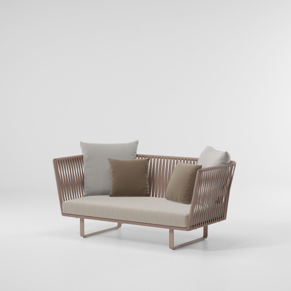 Bitta Bela Rope 2-seater sofa | Aluminum base 07C