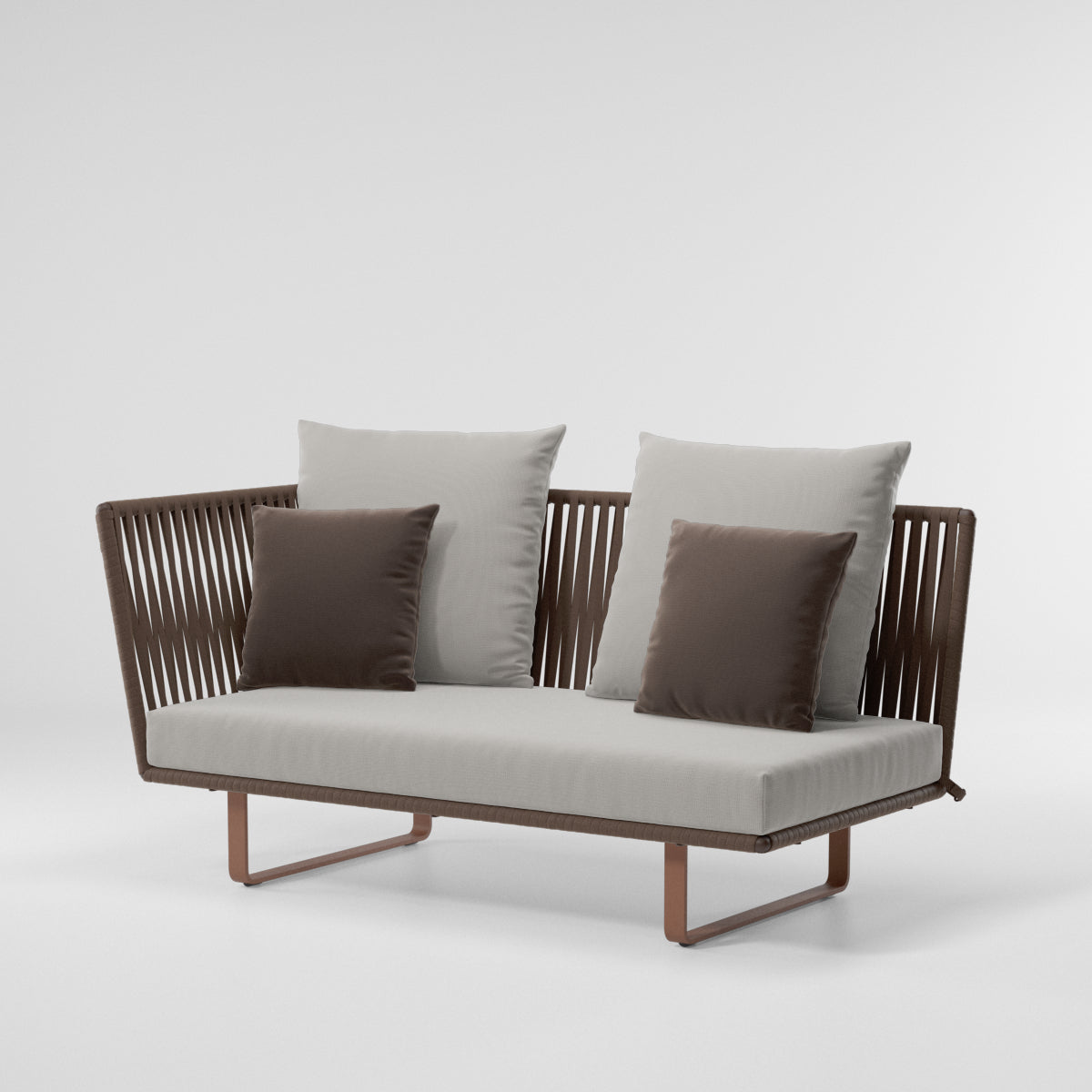 Módulo de esquina izquierda Bitta Bela Rope | Pie de aluminio 10C | Cuerda Z09