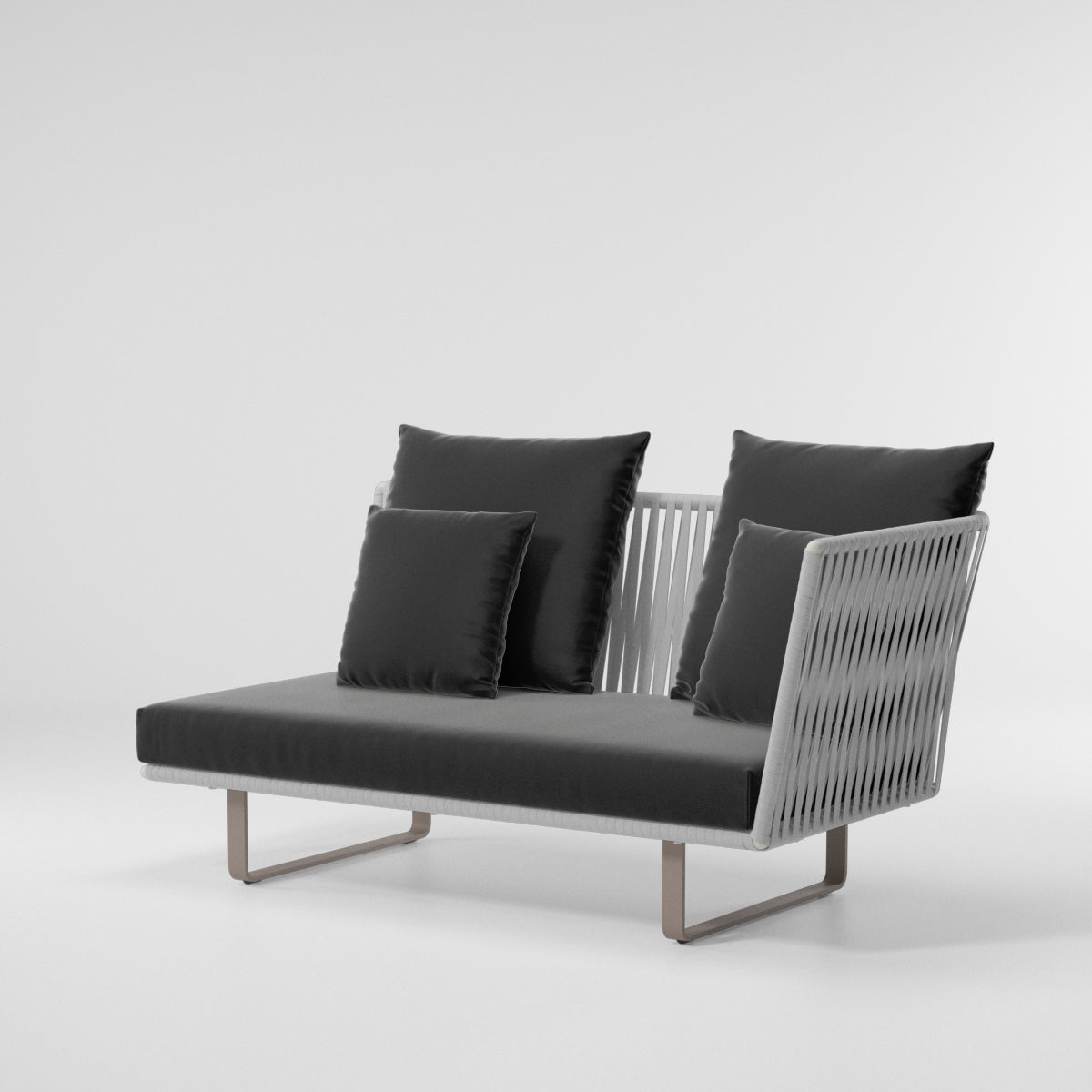 Módulo de esquina derecha Bitta Bela Rope | Pie de aluminio 06C | Cuerda Z04