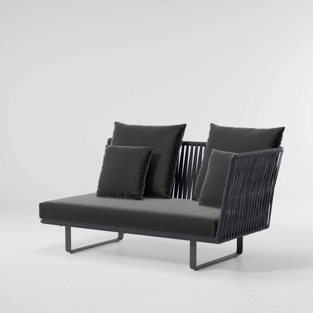 Módulo de esquina derecha Bitta Bela Rope | Pie de aluminio 01C | Cuerda Z01