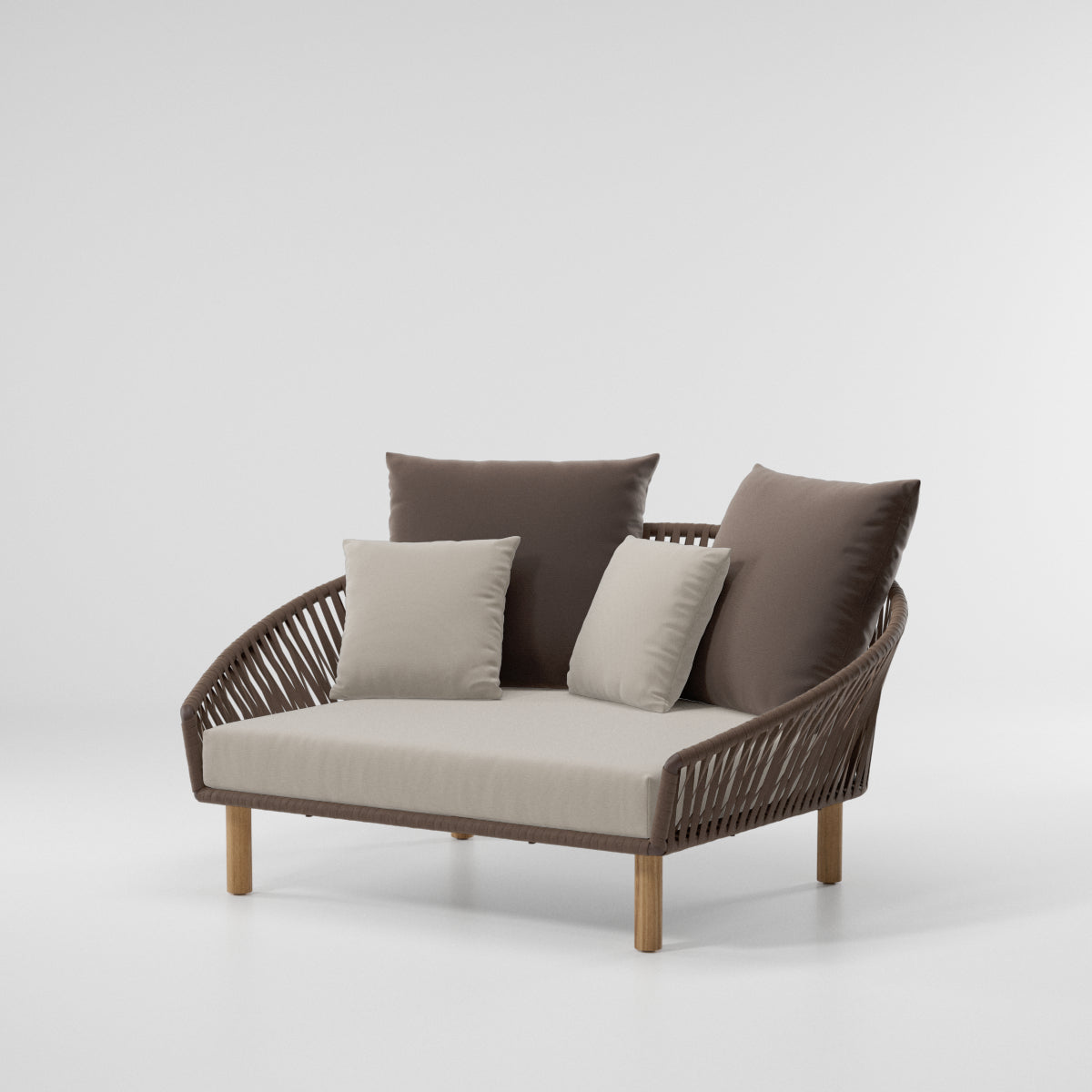 Daybed Bitta Bela Rope | Teak foot N00 | Z09 Rope