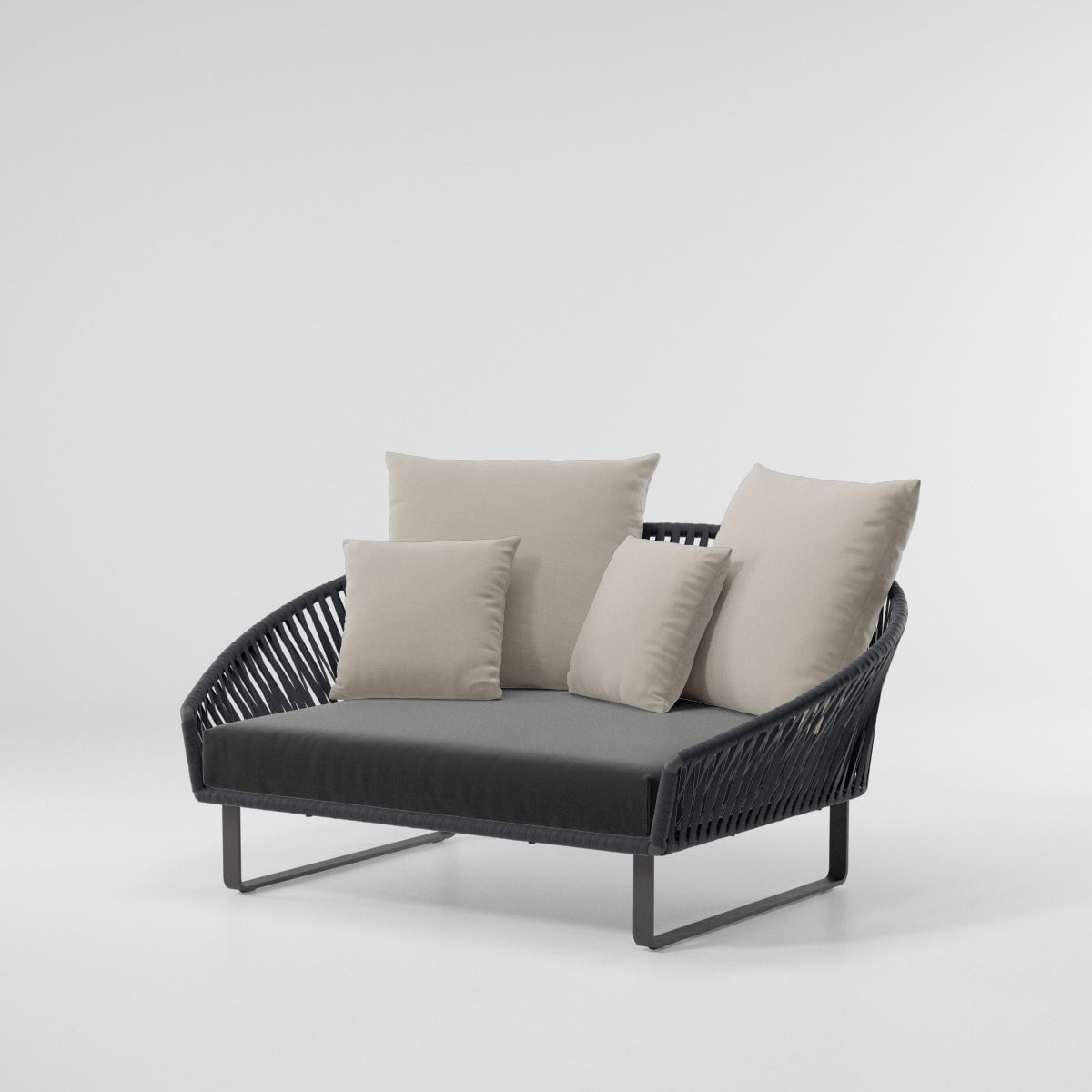 Daybed Bitta Bela Rope | Pie de aluminio 01C | Cuerda Z01