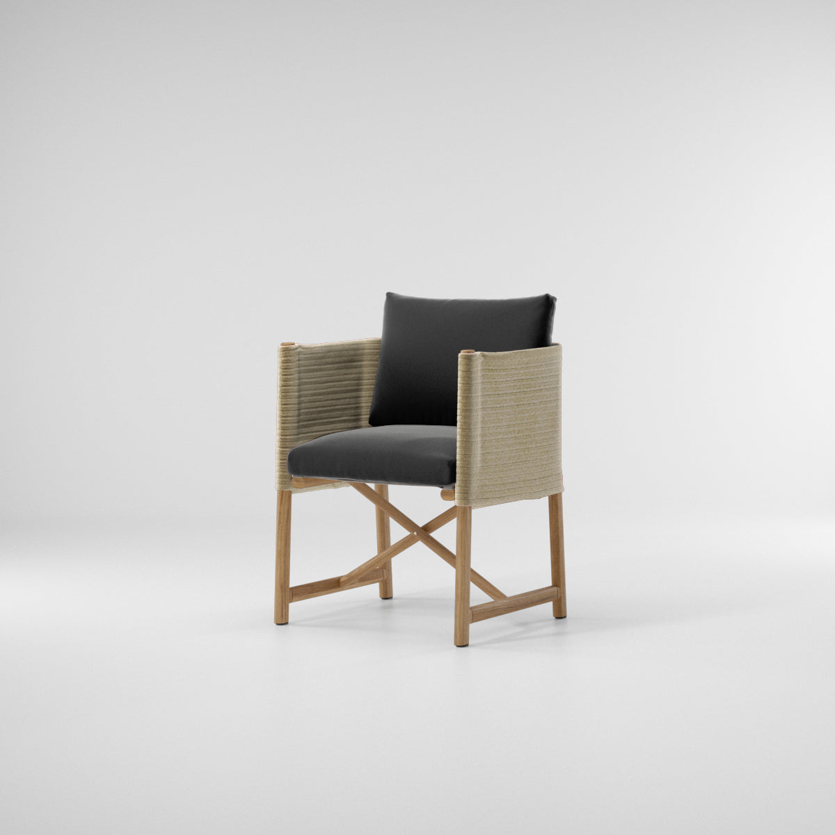 Sillón de comedor plegable Giro 455 Soga | 01L Charcoal Terrain Elements
