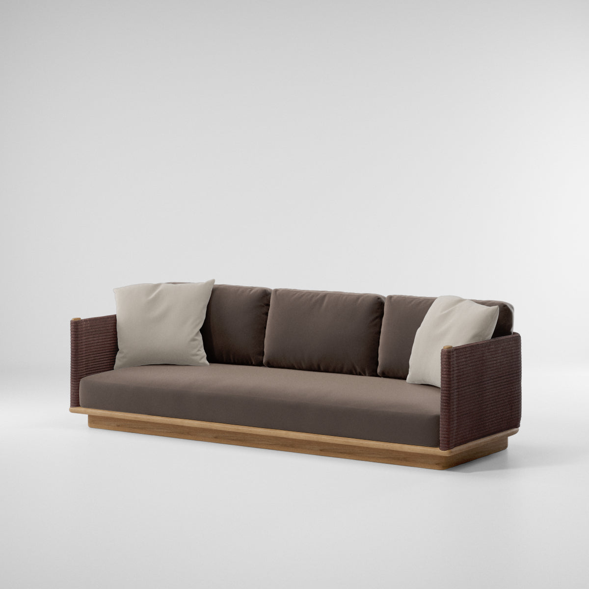 Giro 3-seater sofa | Teak base | Soga 475
