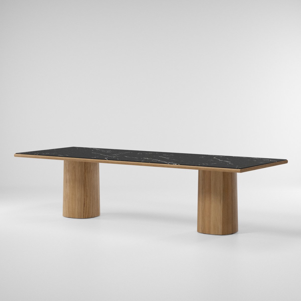 Giro dining table 290x108 | CM4 Royal Black Ceramics