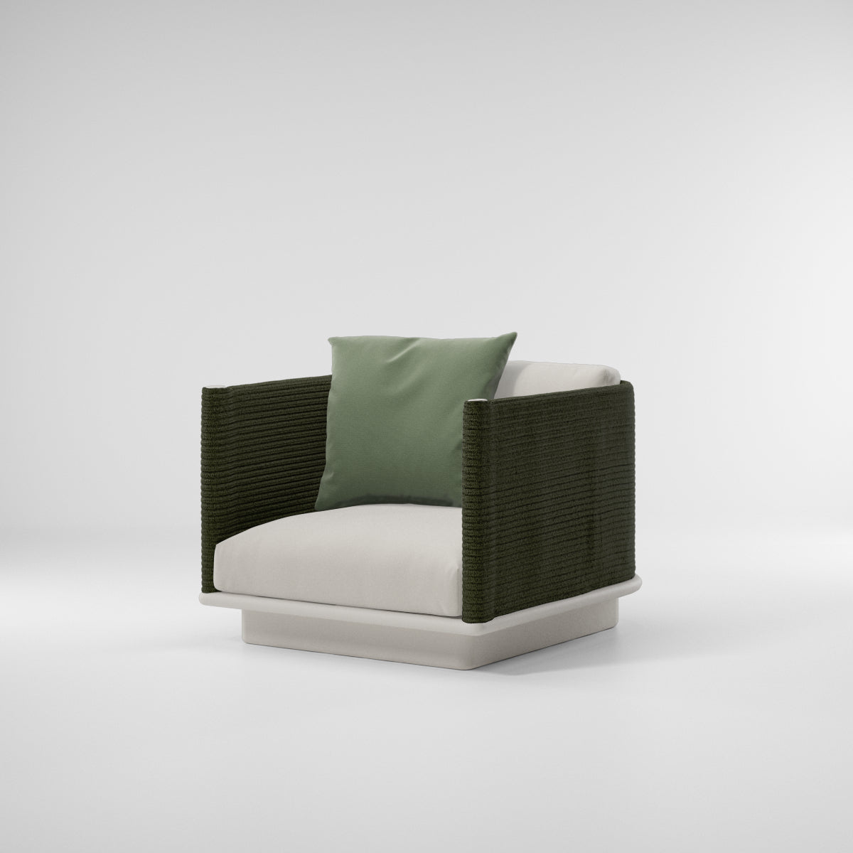 Sillón de aluminio 1 plaza Giro | 03L Snowcap Terrain Elements