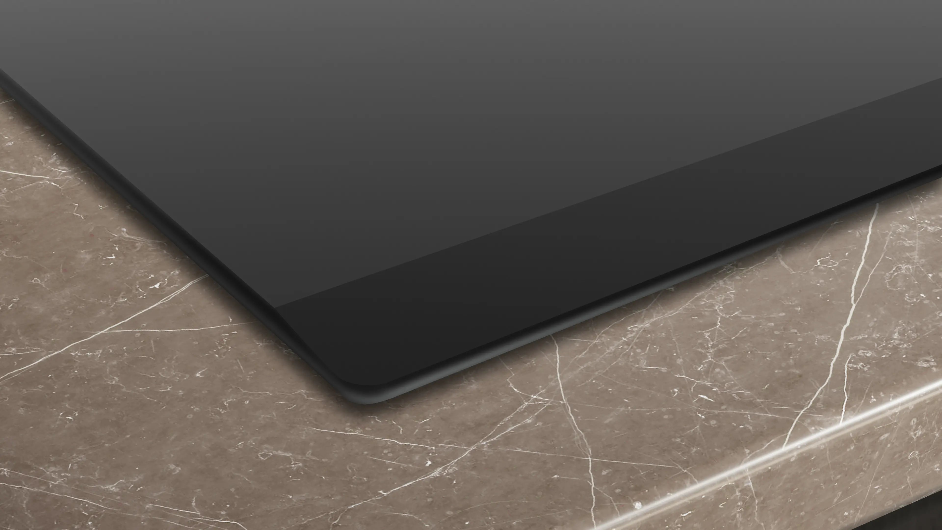 60 cm Black ceramic hob without profiles