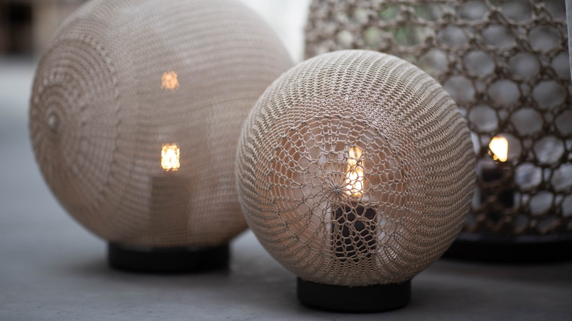 Lámparas de pie de exterior Monsieur Tricot