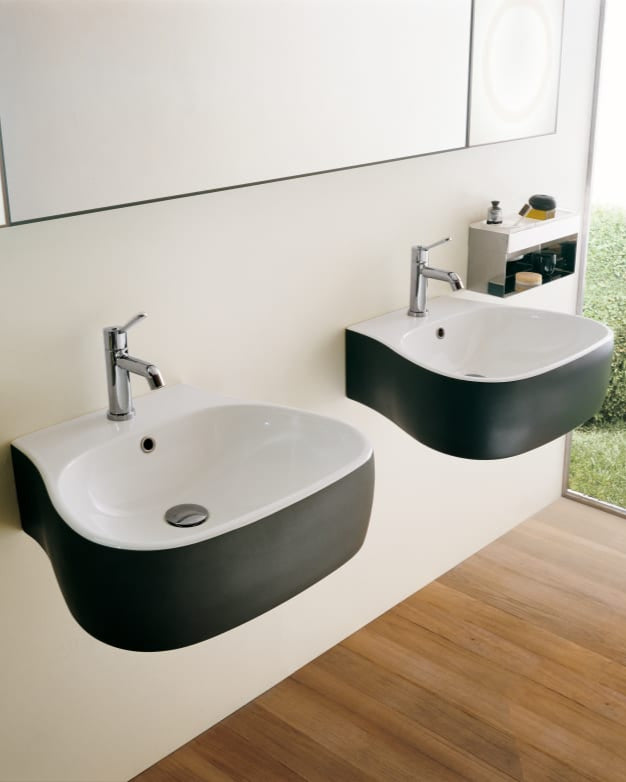 Pear wall-mounted washbasin