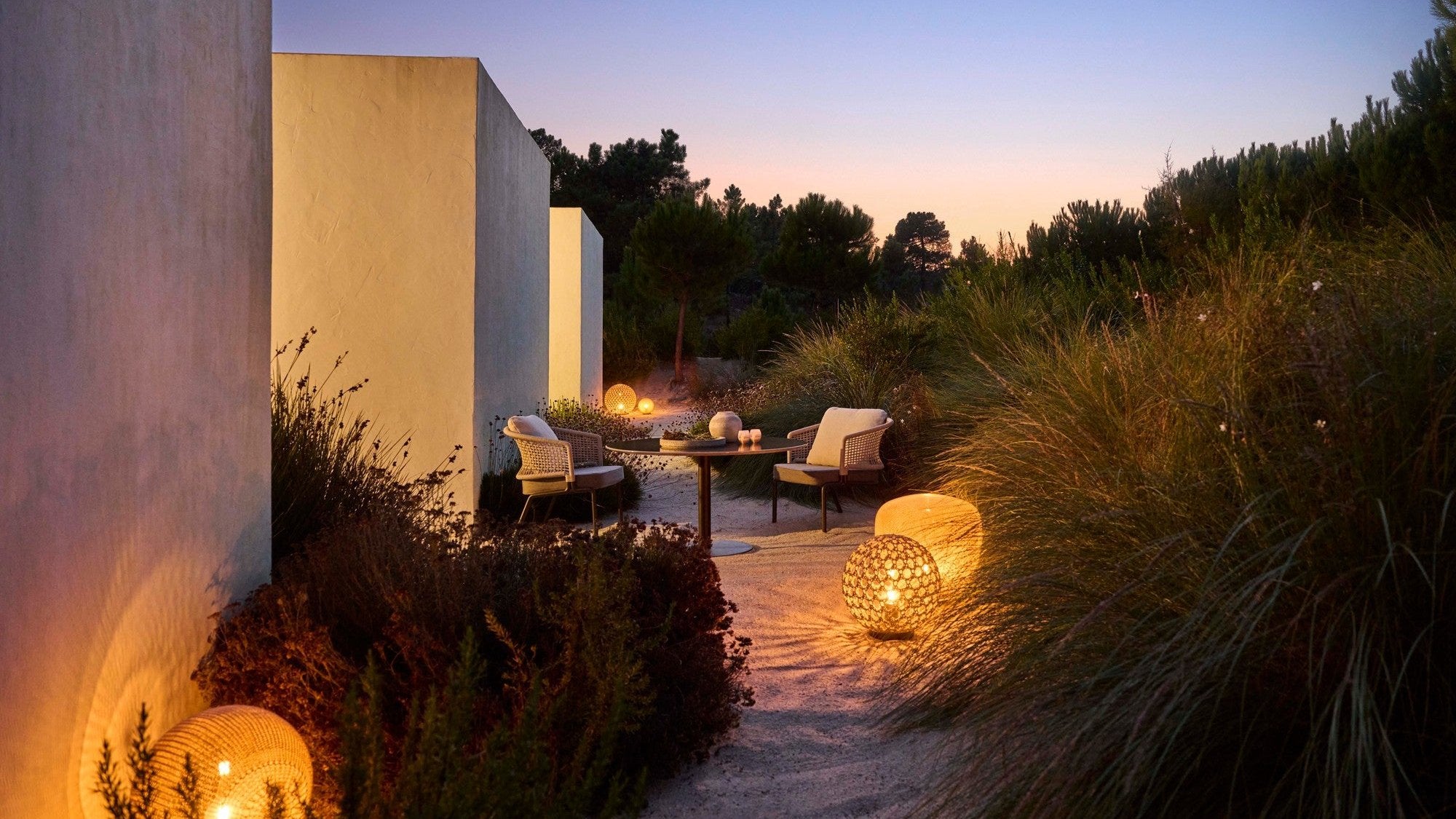 Lámparas de pie de exterior Monsieur Tricot