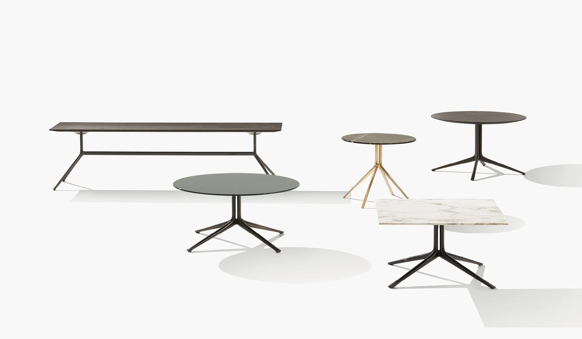 Mondrian round side table