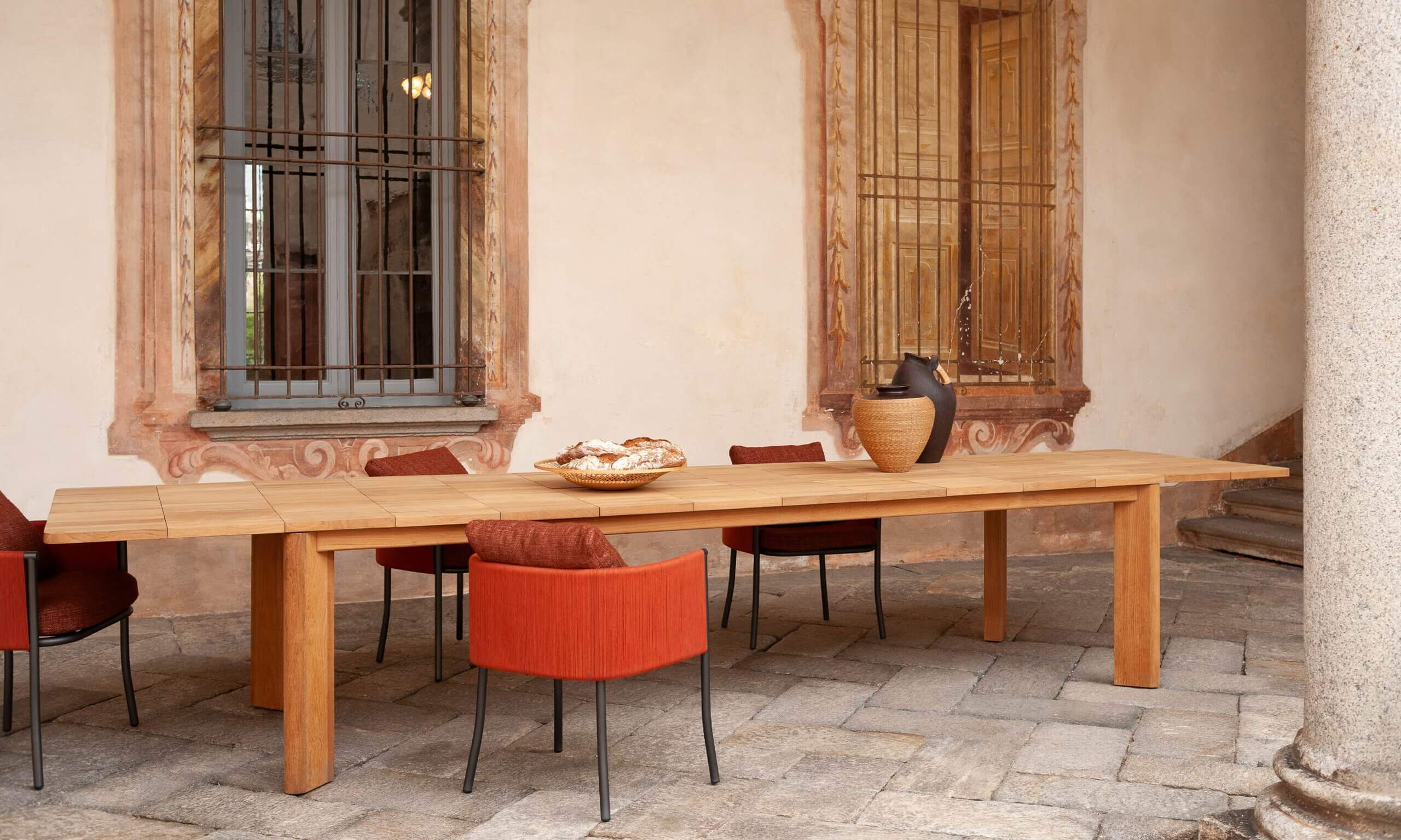Mesa de comedor extensible Brick