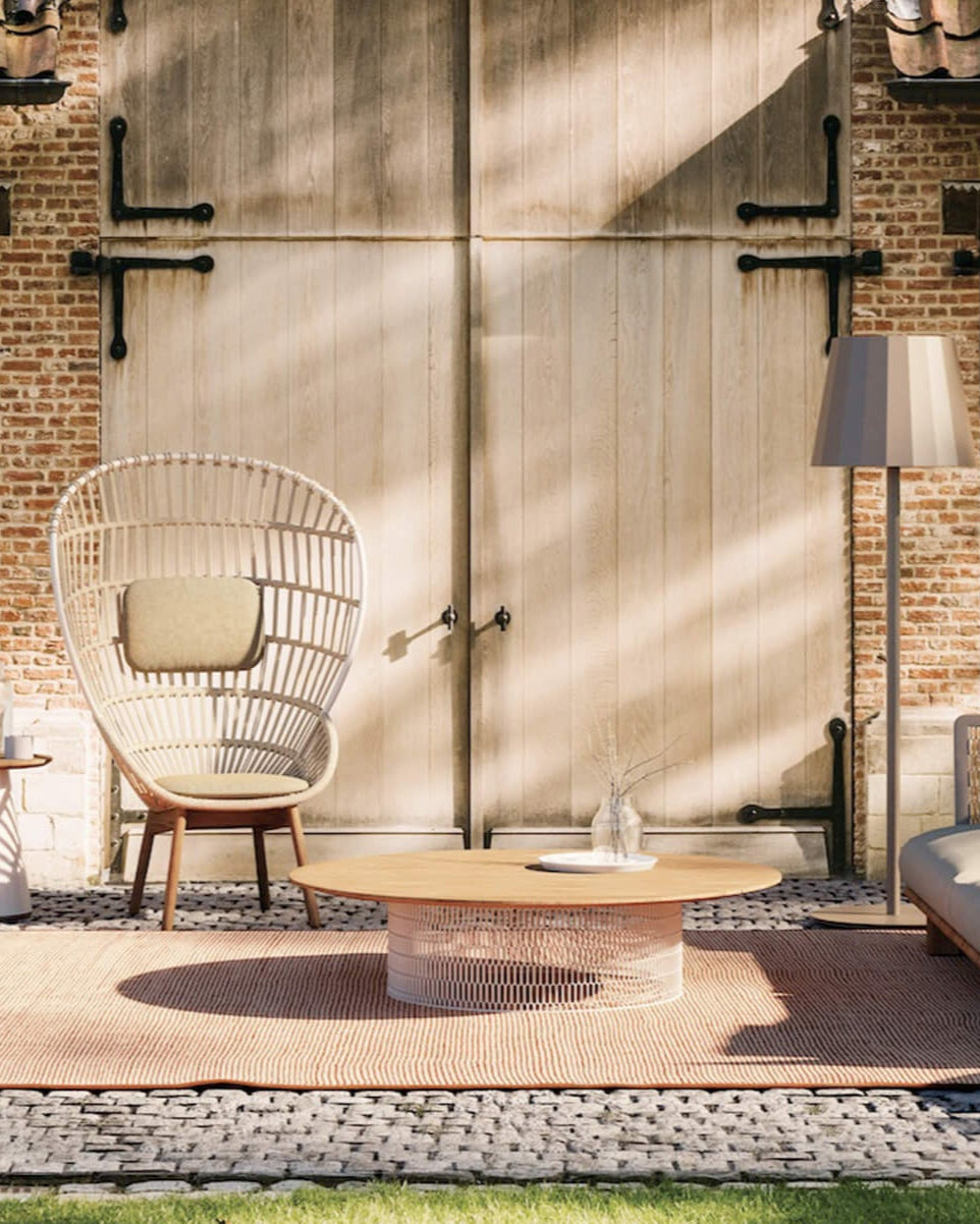 Mesa de centro Mesh D135 | Superficie aluminio 06C | Base 01C