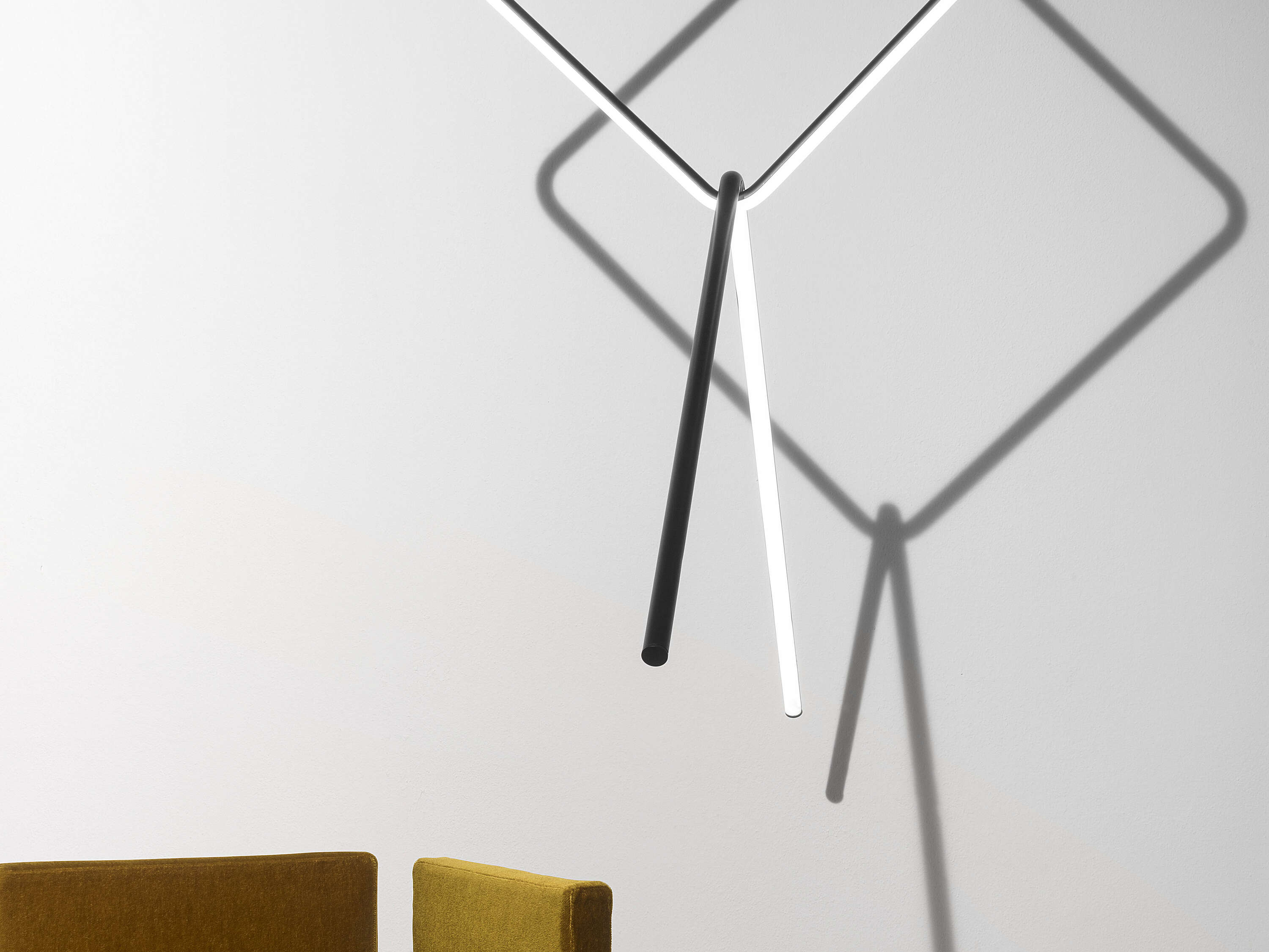 Arrangements Ceiling Lamp - 2 Elements Square L / Broken Line