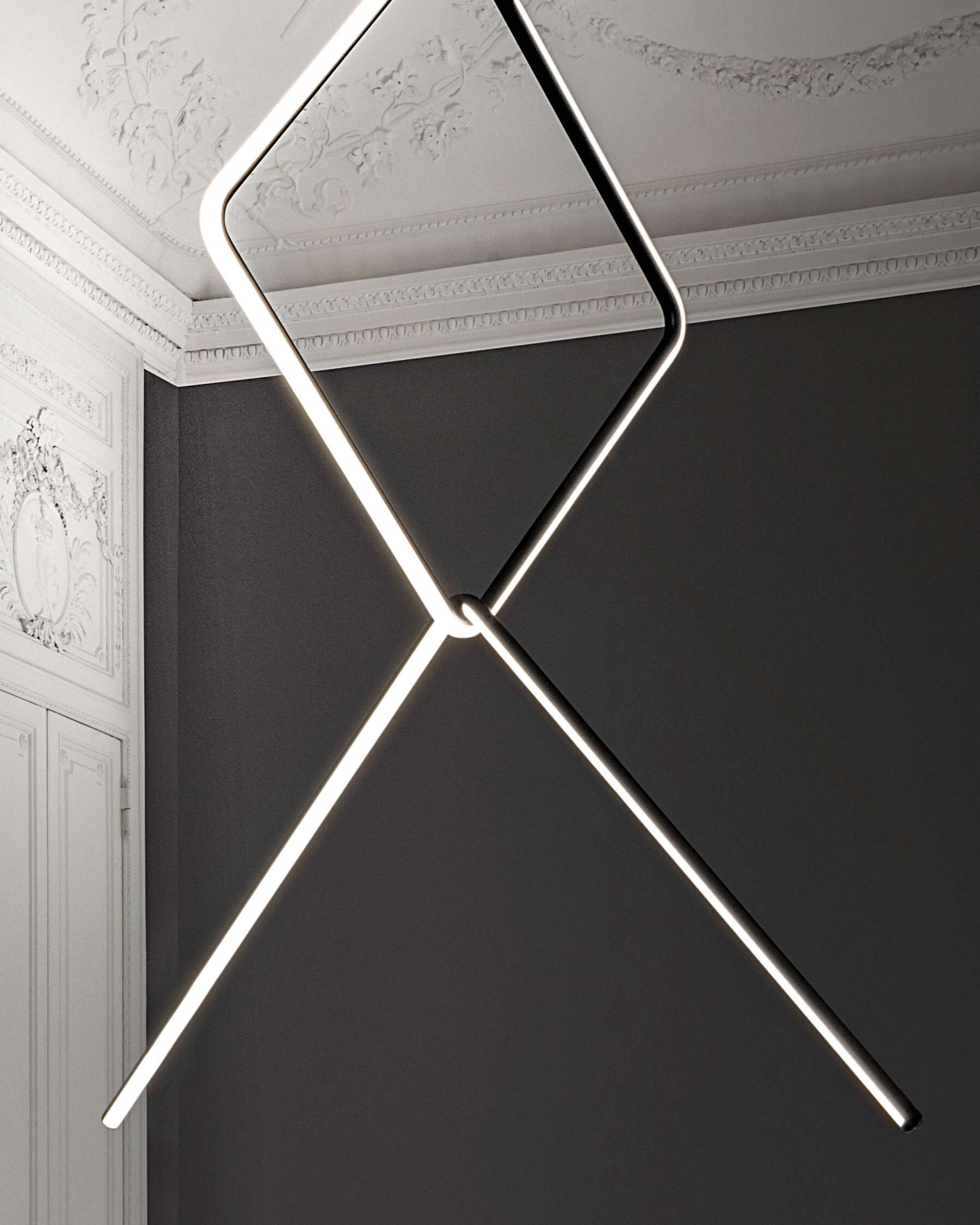 Arrangements Ceiling Lamp - 2 Elements Square L / Broken Line