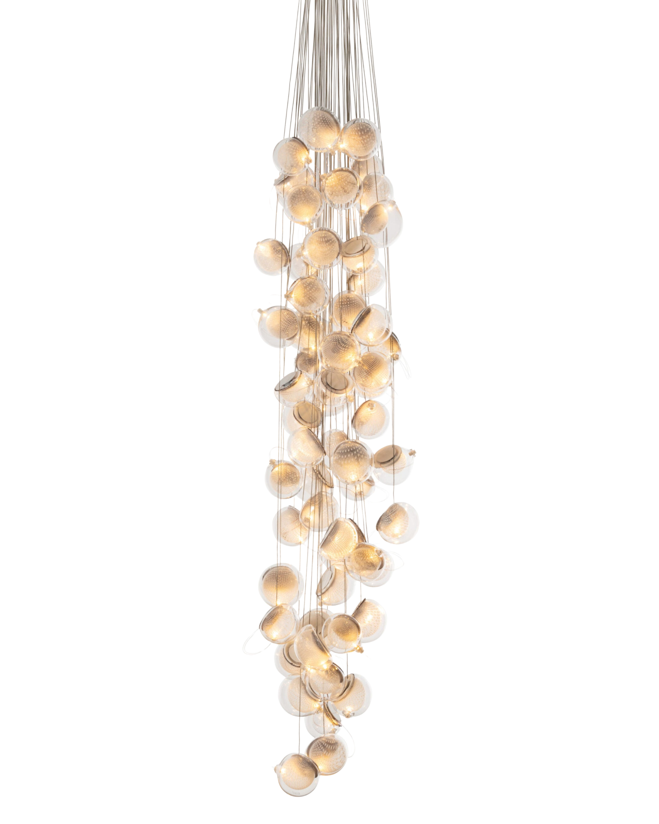 76.61 Cluster Column Ceiling Lamp | Clear