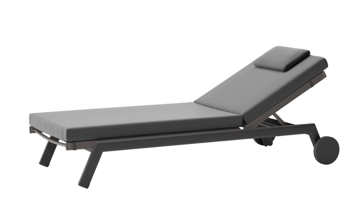 Molo Lounger with Wheels | Frame 01C | 547 Urchin Parallels